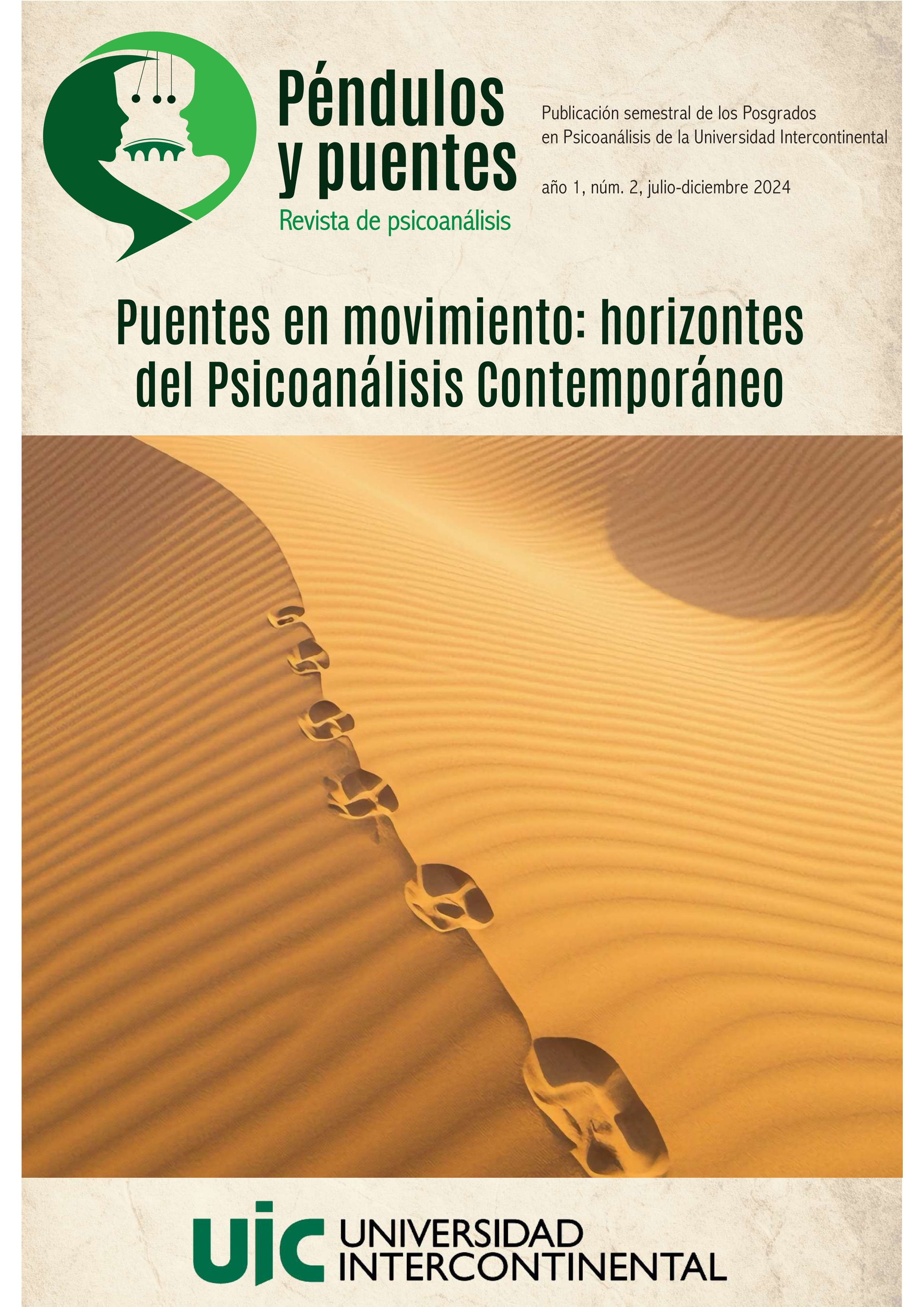 Ver Vol. 1 Núm. 2 (2024): Péndulos y Puentes. Revista de psicoanálisis.